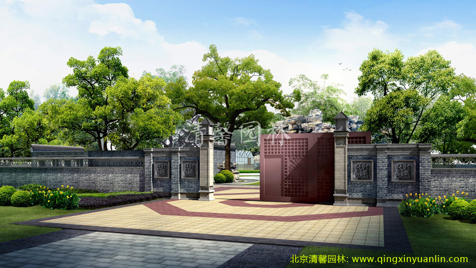 廣電總局地產景觀工程案例圖片